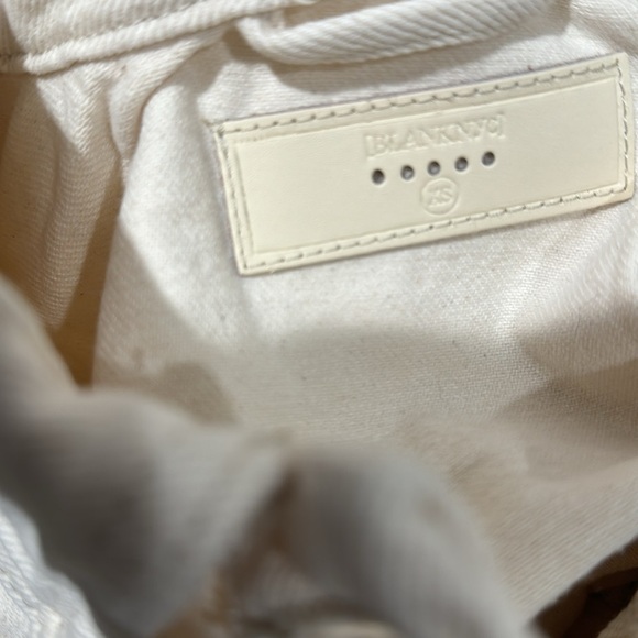 NWT Anthropologie  Blank NYC Sacha High Key Fringe Denim Jacket Size XS - Picture 7 of 7